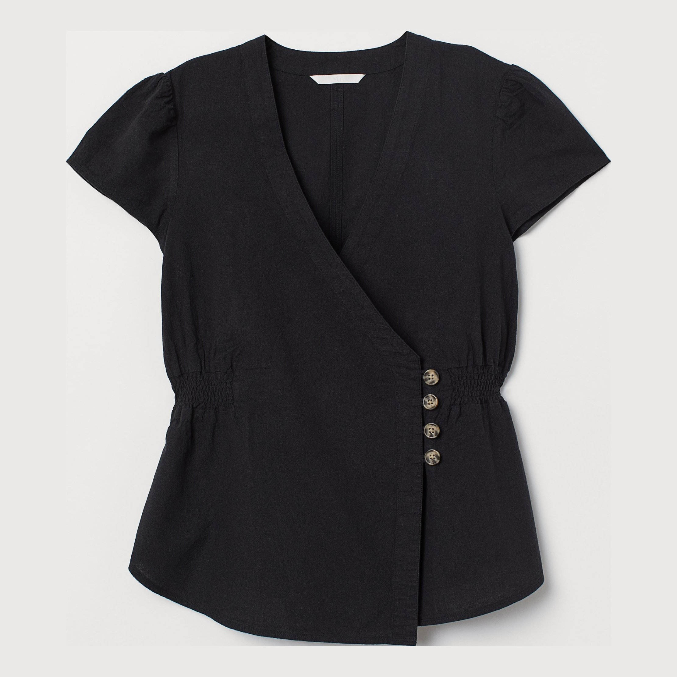 

Блузка H&M 0726178-9  Черная, Блузка H&M 0726178-9 34 Черная