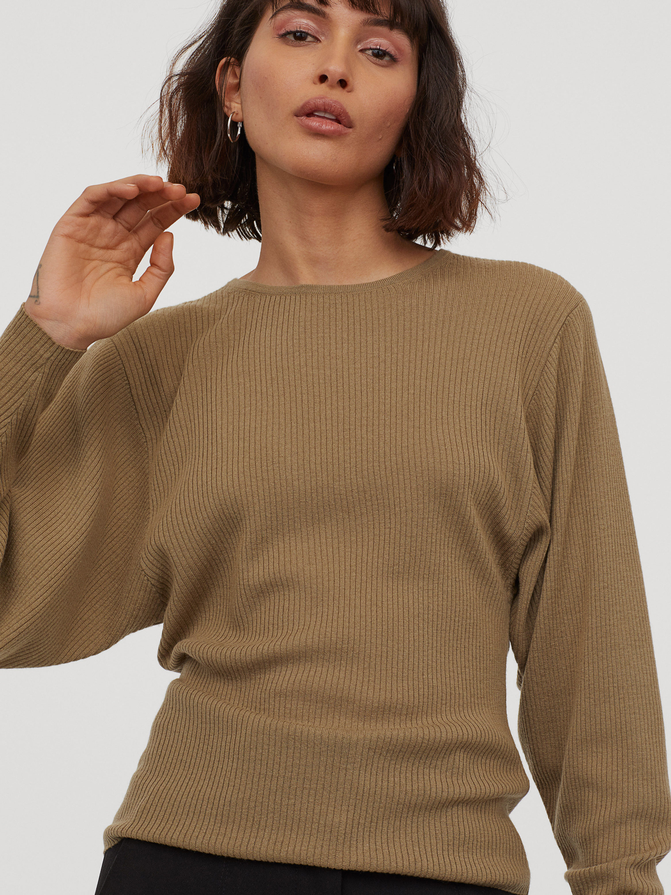 

Джемпер H&M 0844929-1 S Оливковый