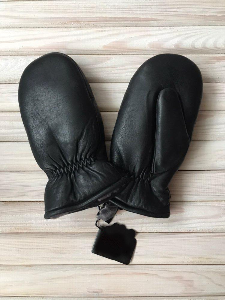 

Варежки Free Moda кожаные утпленные на мутоне 12 черные (5420)