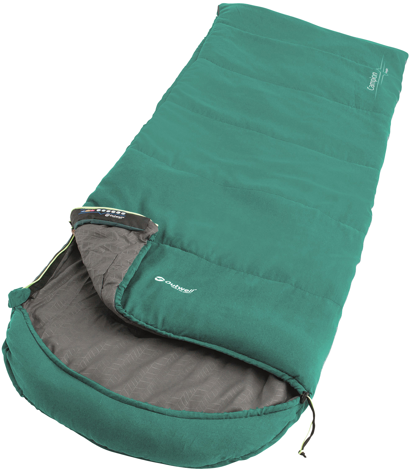 

Спальный мешок Outwell Campion Left +4°C Green (230353)