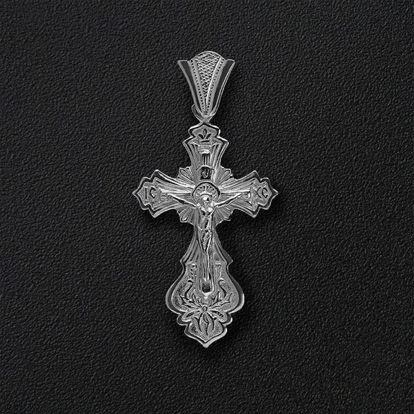 

Серебряный крестик-распятие 3035