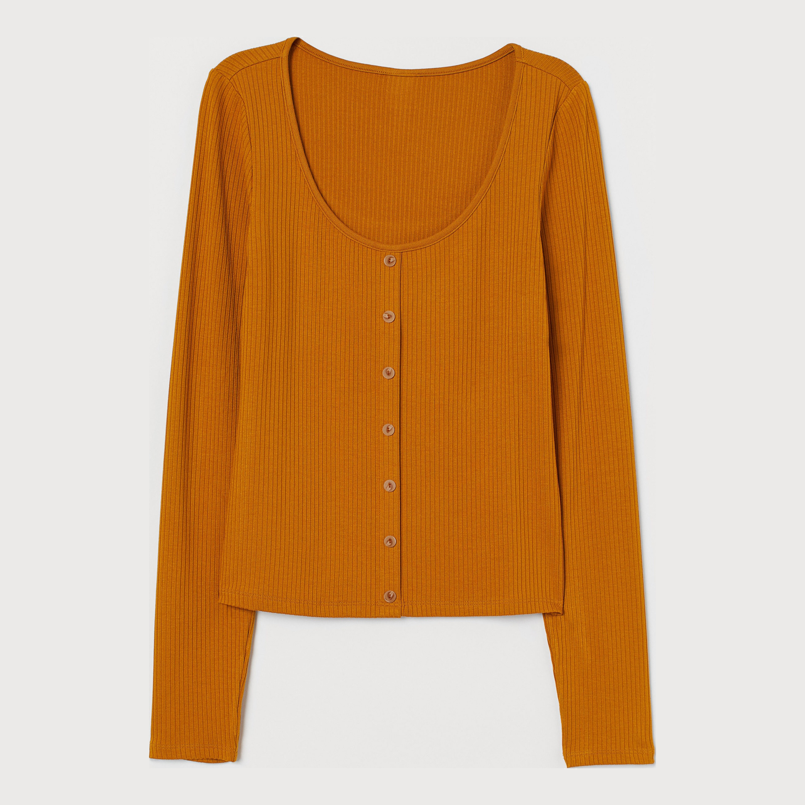 

Лонгслив H&M 0733100-0  Горчичный, Лонгслив H&M 0733100-0 L Горчичный