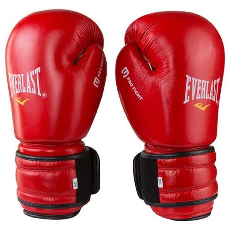 

Боксерские перчатки Everlast ProFight Bazari красный 10oz, код: EV-PF10