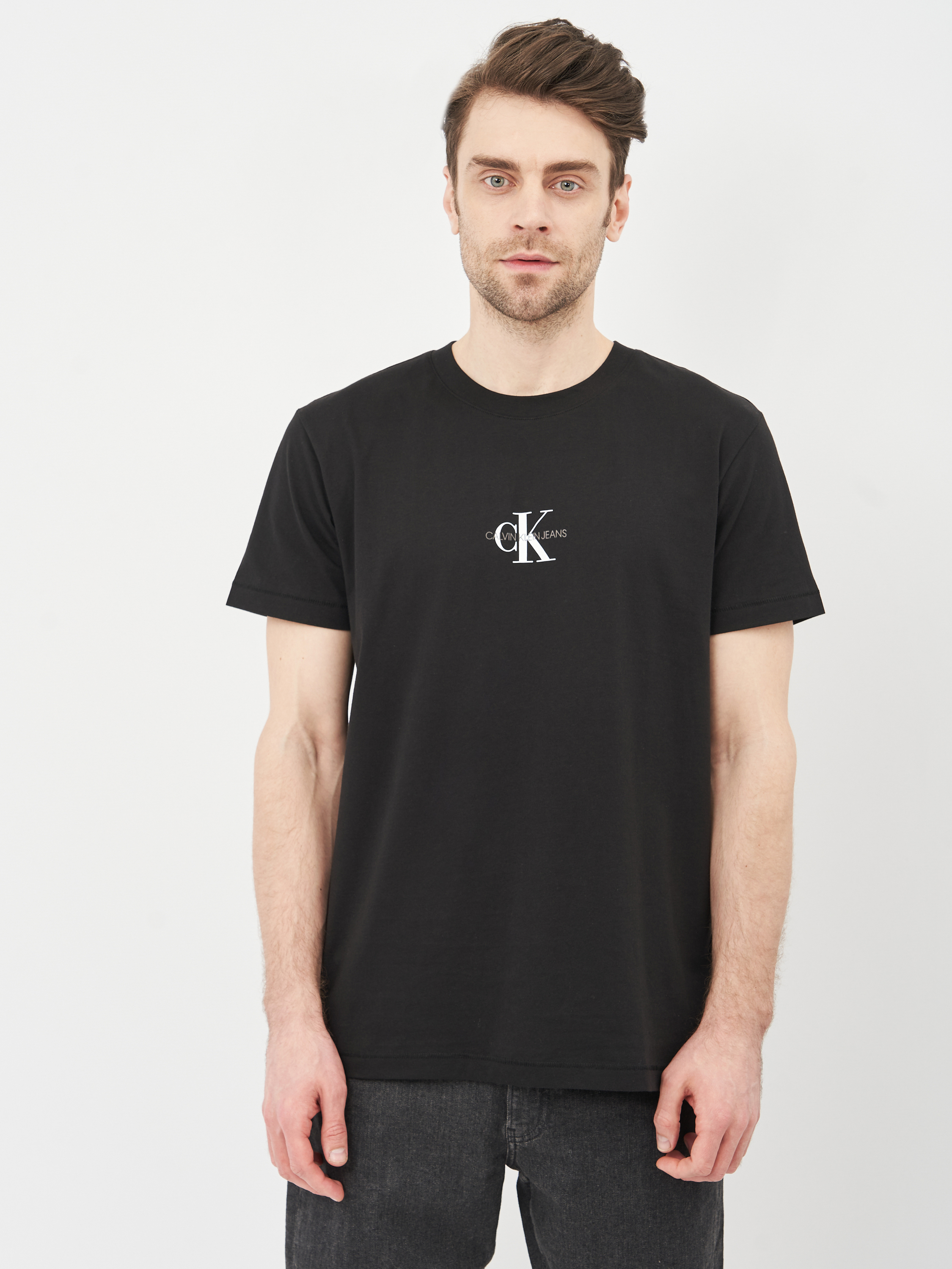

Футболка Calvin Klein Jeans Small Chest Monogram Ss J30J314267-BAE XL Ck Black