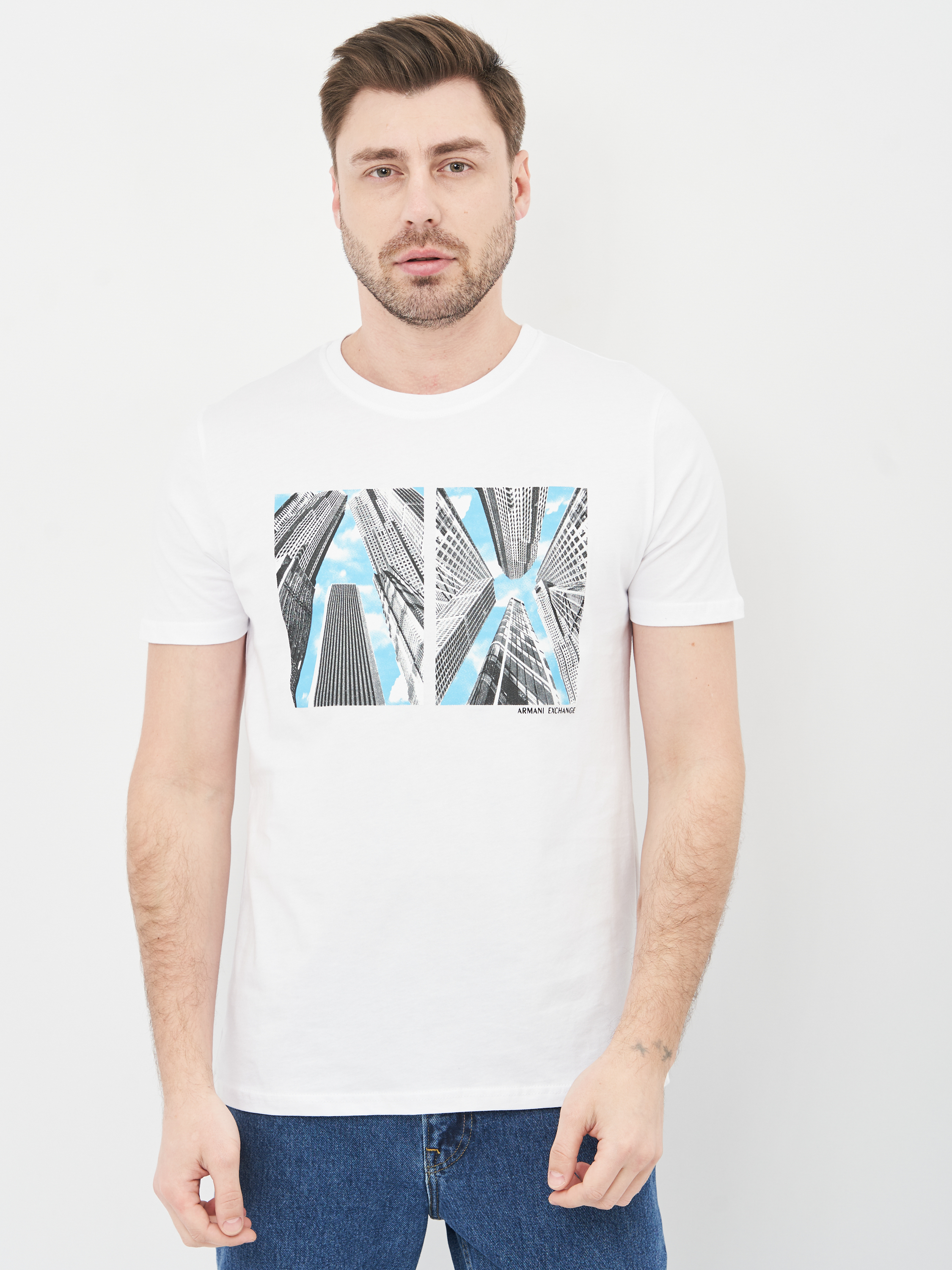 

Футболка Armani Exchange 10595.2  (52) Белая, Футболка Armani Exchange 10595.2 2XL (52) Белая