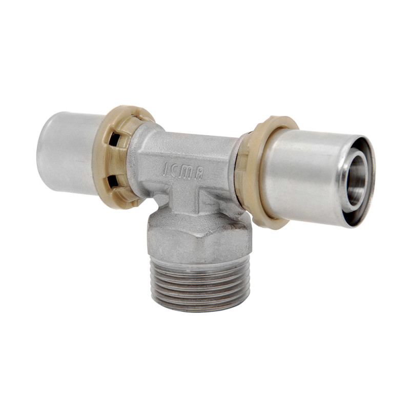 

Тройник пресс Icma №407 20х3/4"х20, наружная резьба