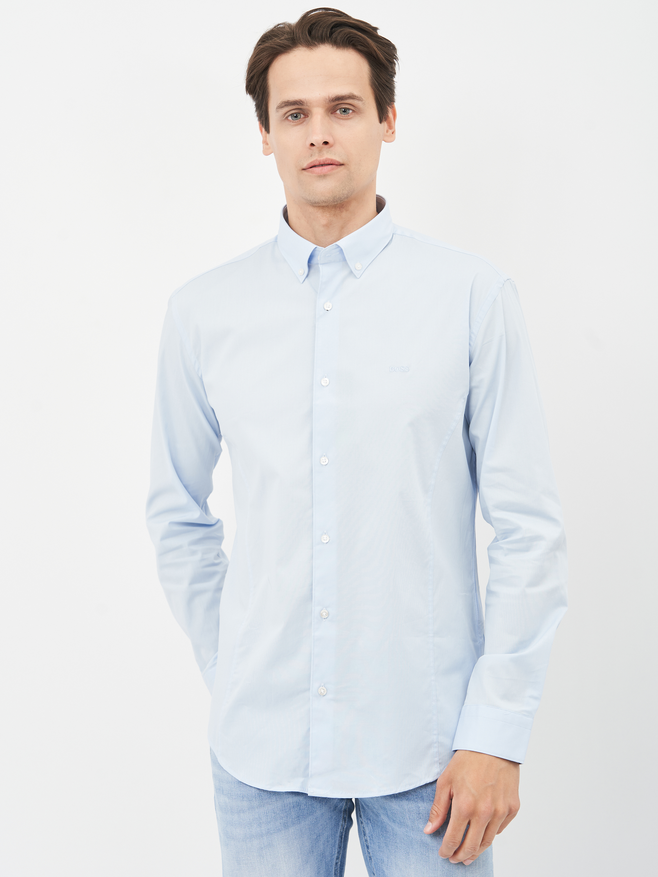 

Рубашка Hugo Boss 10693.6 XL (50) Голубая