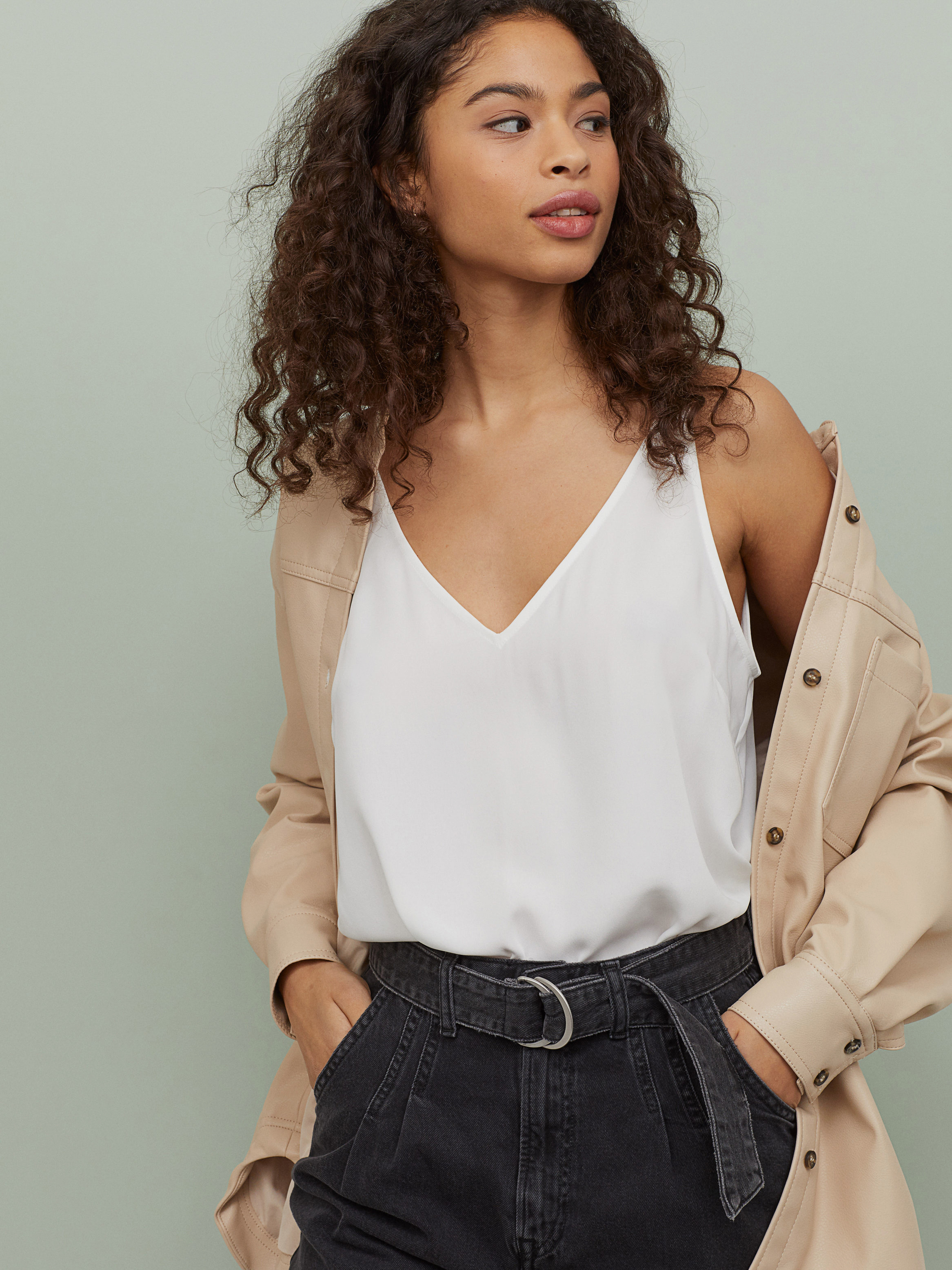 

Топ H&M 0831777-1 M Белый