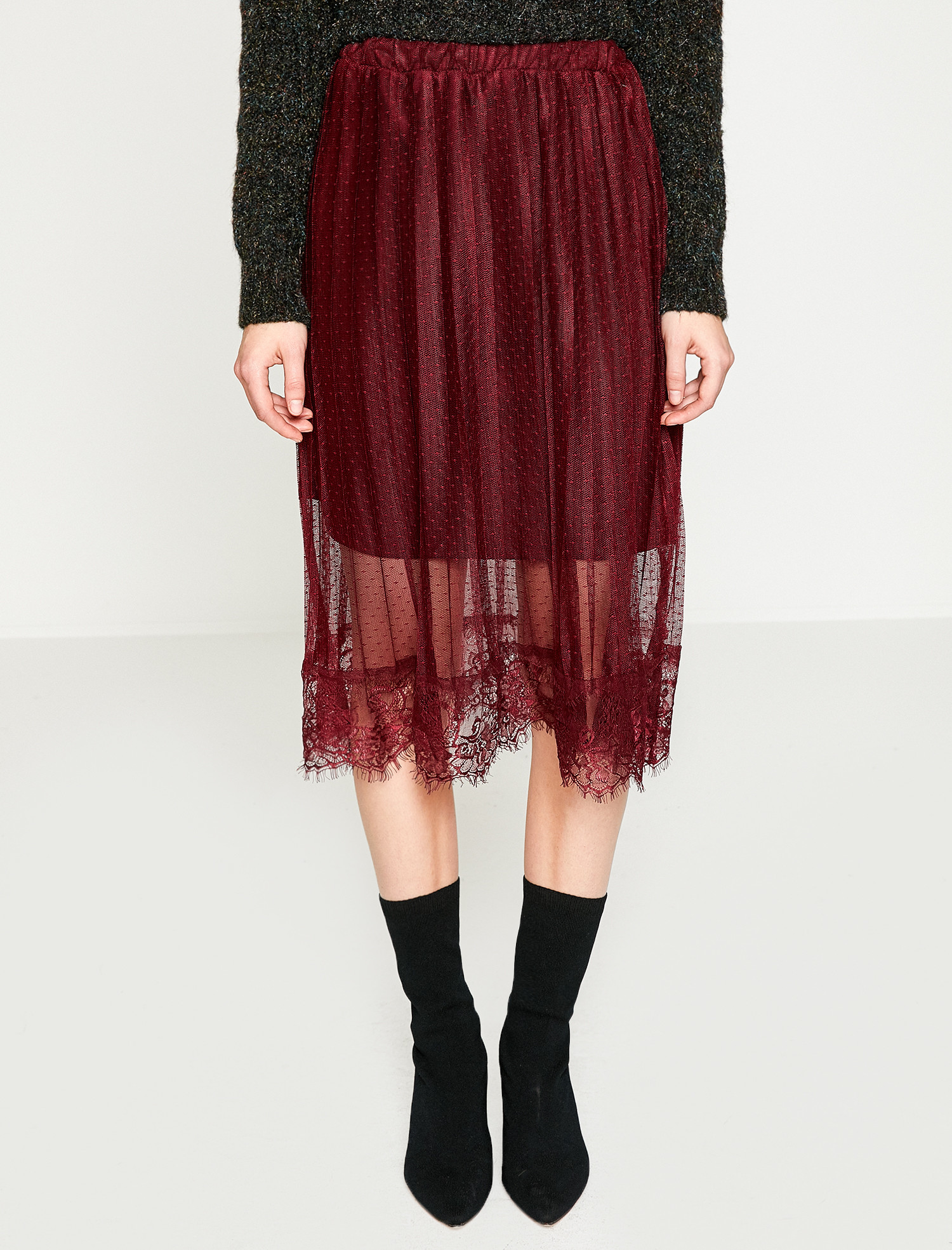 

Юбка Koton 8KAK73685QK  Bordeux, Юбка Koton 8KAK73685QK XL Bordeux