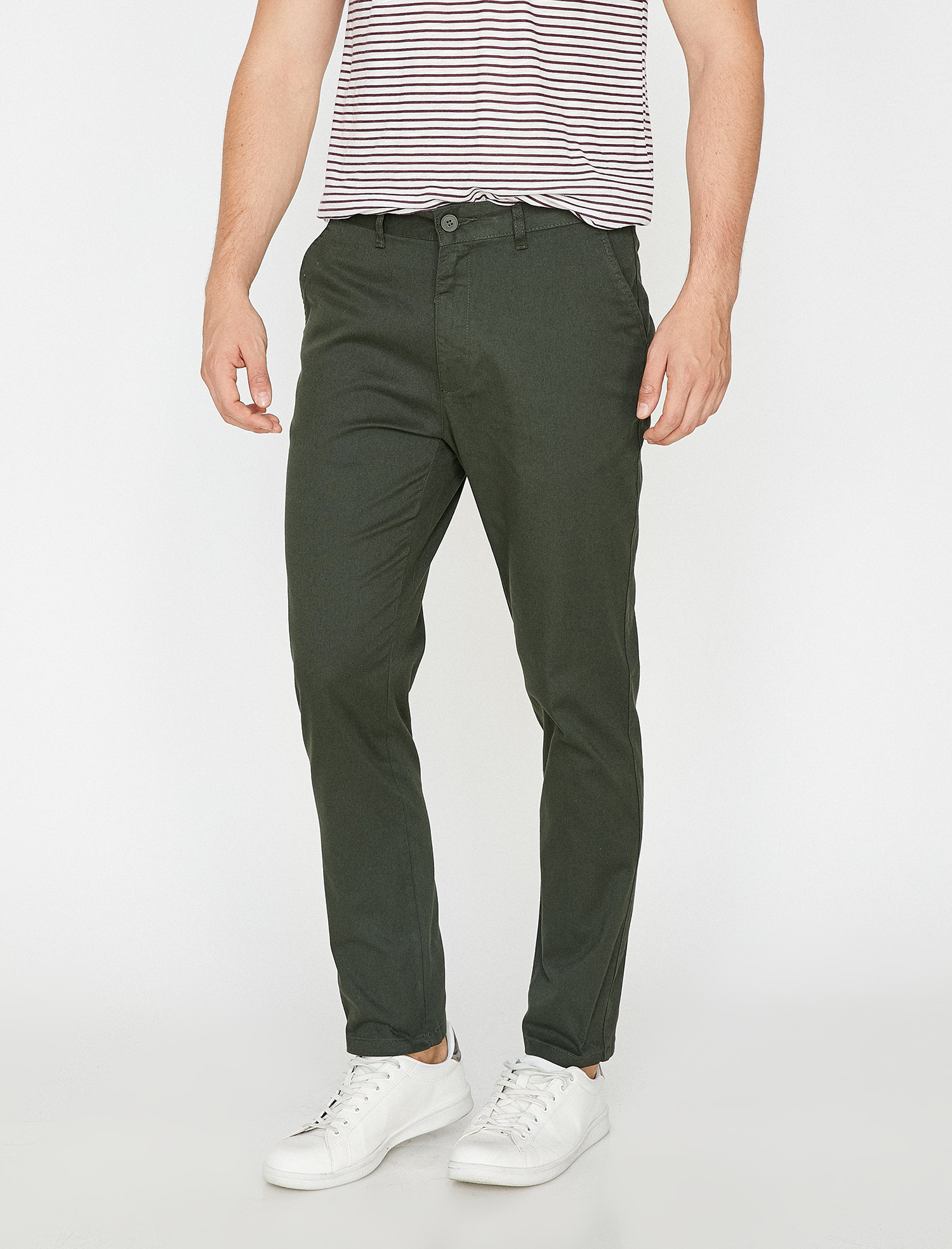 

Брюки Koton 8YAM42837LW 44 Dark Green