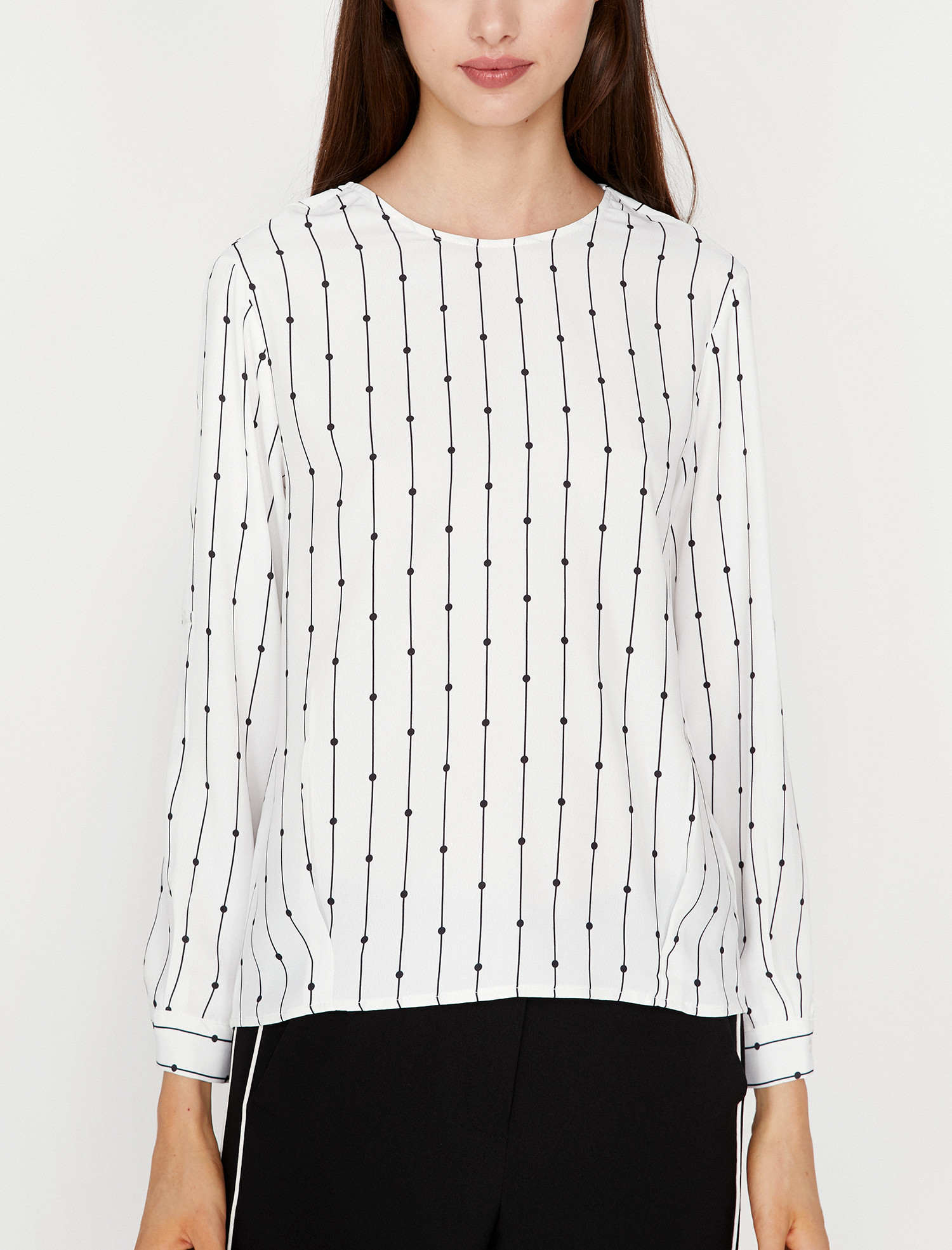 

Блузка Koton 9KAK68641PW 36 Black Design