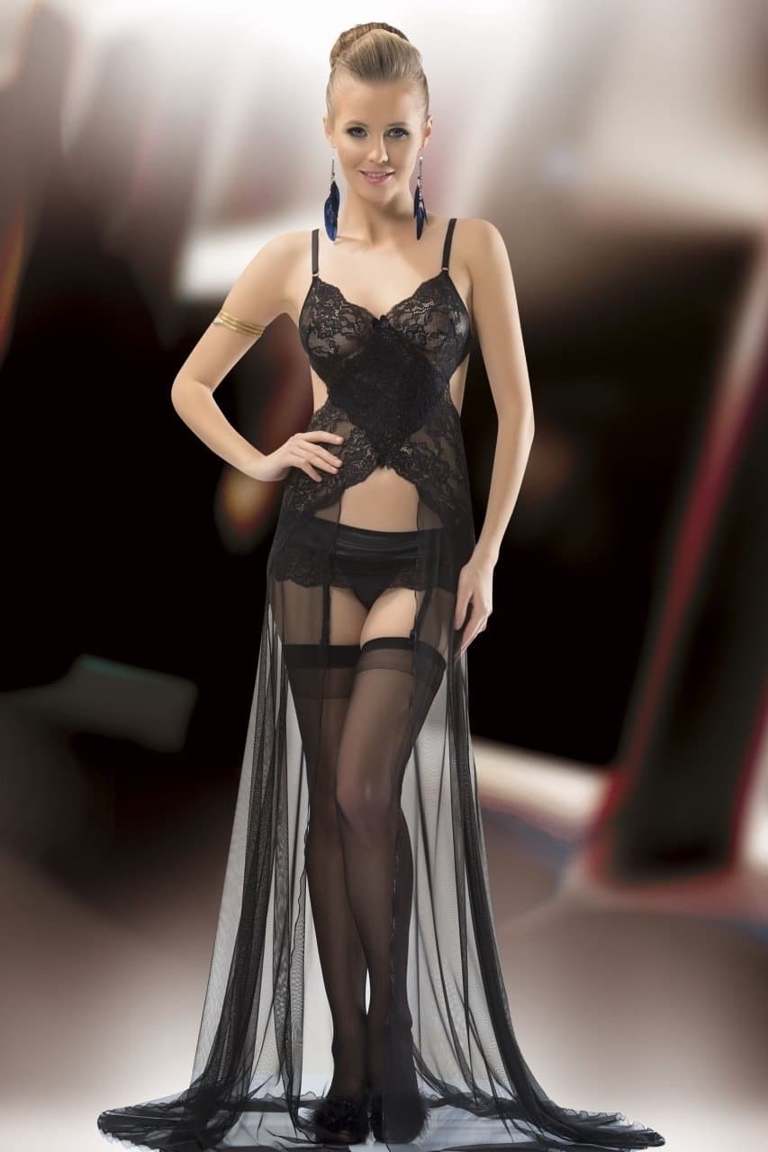 

Сорочка довга For Dreams 1125 S Черный