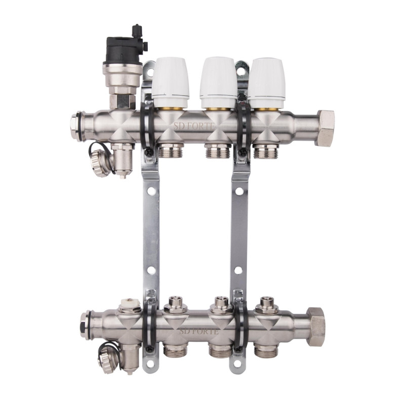 

Коллектор терморегулирующий SD Forte 1" на 9 выходов