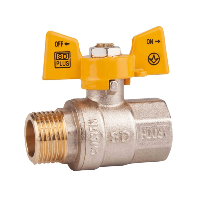

Кран шаровой SD Plus 1" БГШ газ PN40 SD607NG25PN40