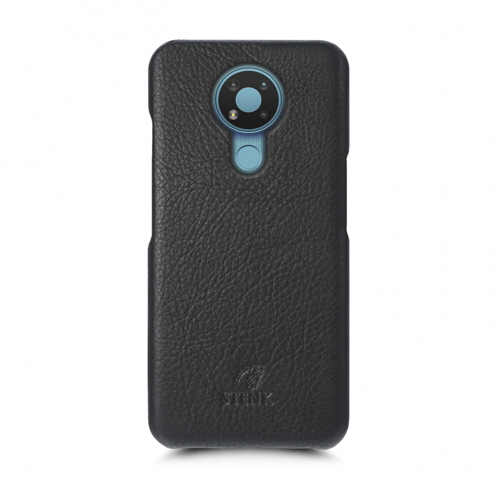

Кожаная накладка Stenk Cover для Nokia 3.4 Чёрная