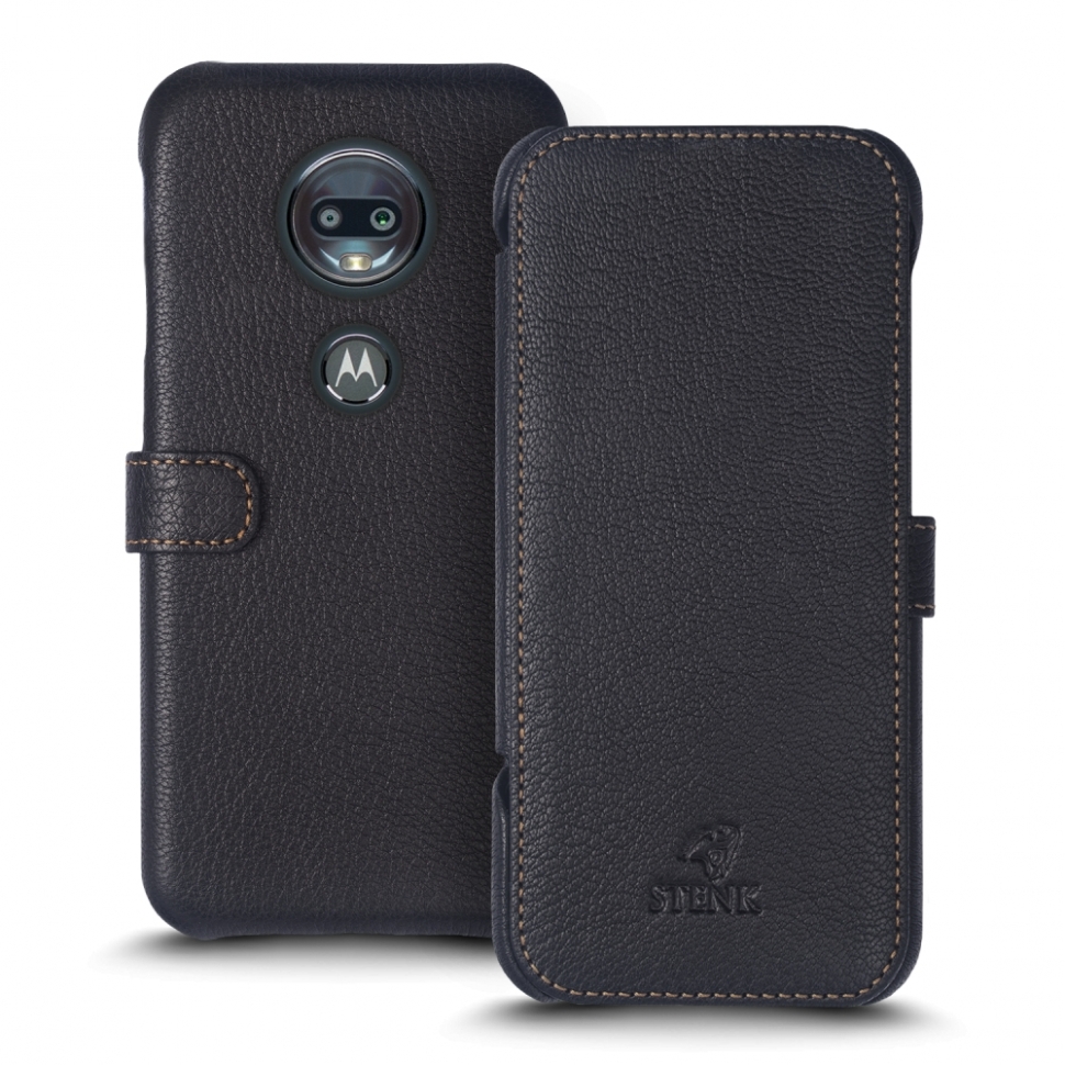 

Чехол книжка Stenk Premium для Motorola Moto G7 Чёрный