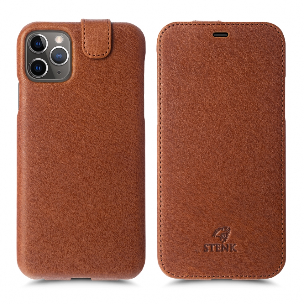 

Чехол флип Stenk Premium для Apple iPhone 11 Pro Camel Texas