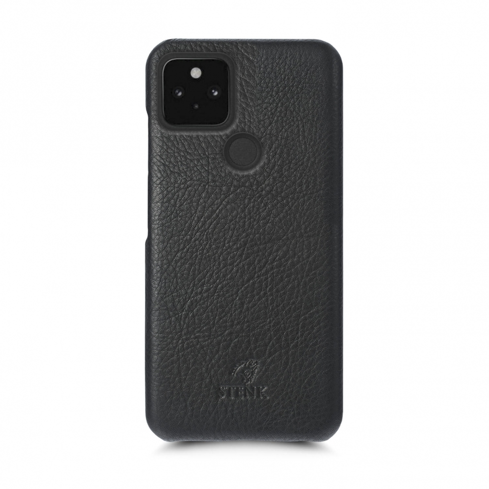 

Кожаная накладка Stenk Cover для Google Pixel 5 Чёрная