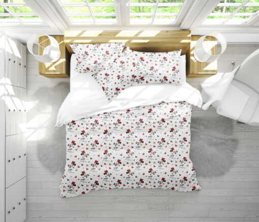 

Постельное белье Vpostelke ранфорс Дисней Микки и Минни маус Евро 220х240 см белый