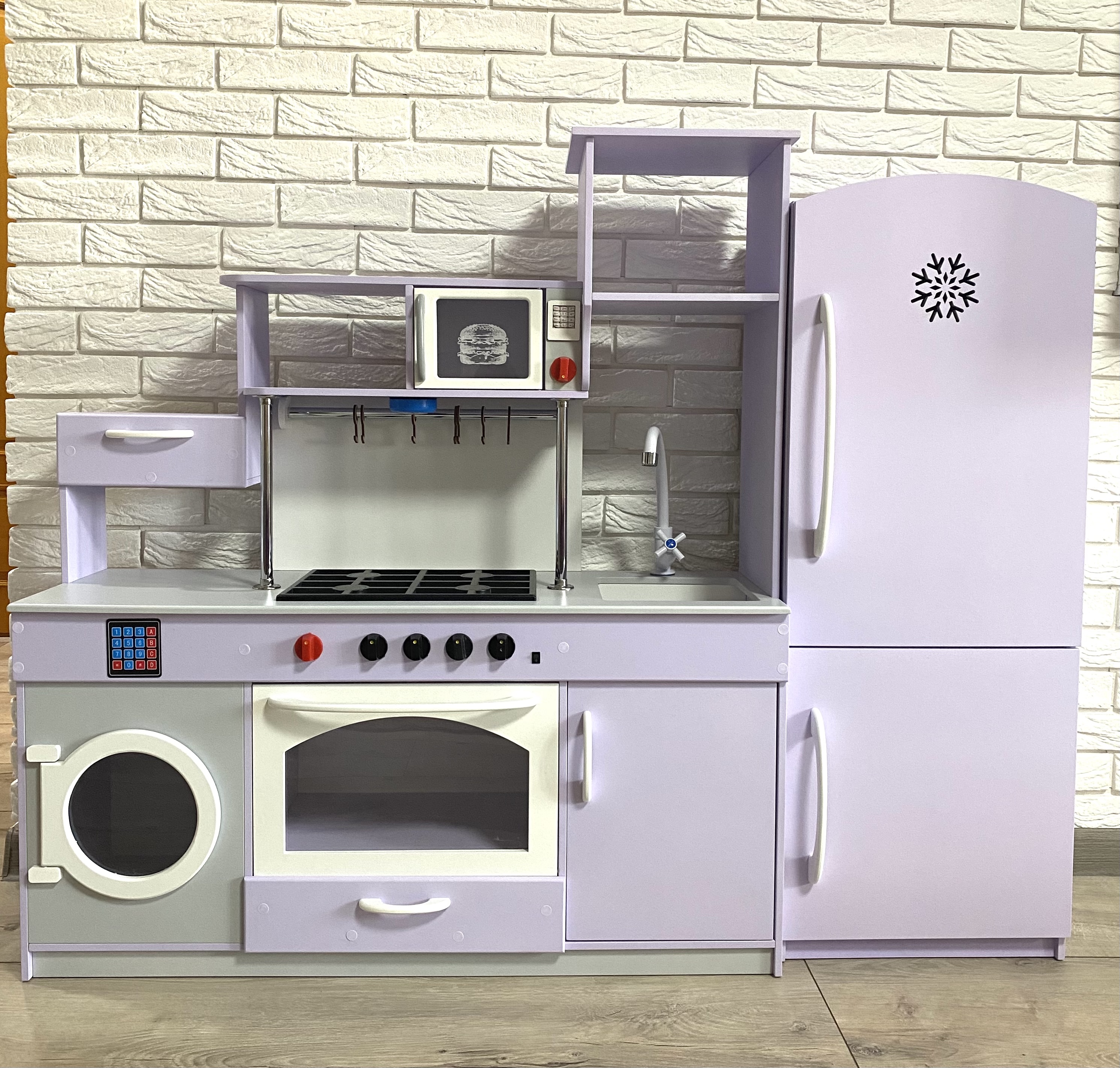

Кухня игровая детская Woodenstar WDS-12, Фиолетовая