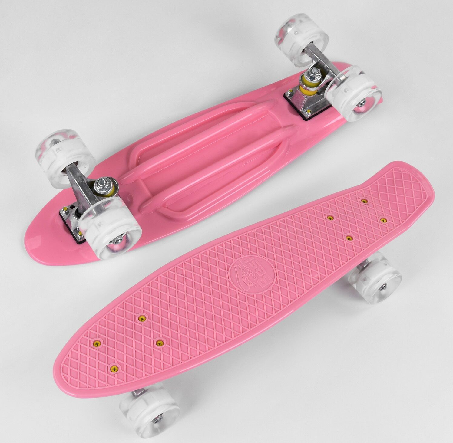 

Пенни борд Best Board 2708 доска 55 см Rолёса PU светятся Малиновый