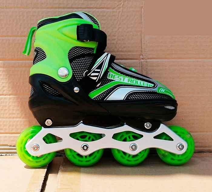 

Роликовые коньки Best Roller 0819-1 Раздвижные Размер 36-39 Салатовый