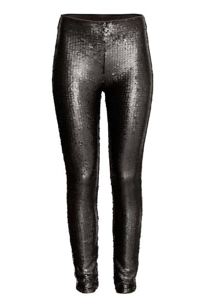 

леггинсы с пайетками H&M 38 (165/72А) Черный