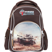 

Рюкзак школьный Kite Tanks Domination, 2 отделения, мягкий, коричневый, TD17-513S