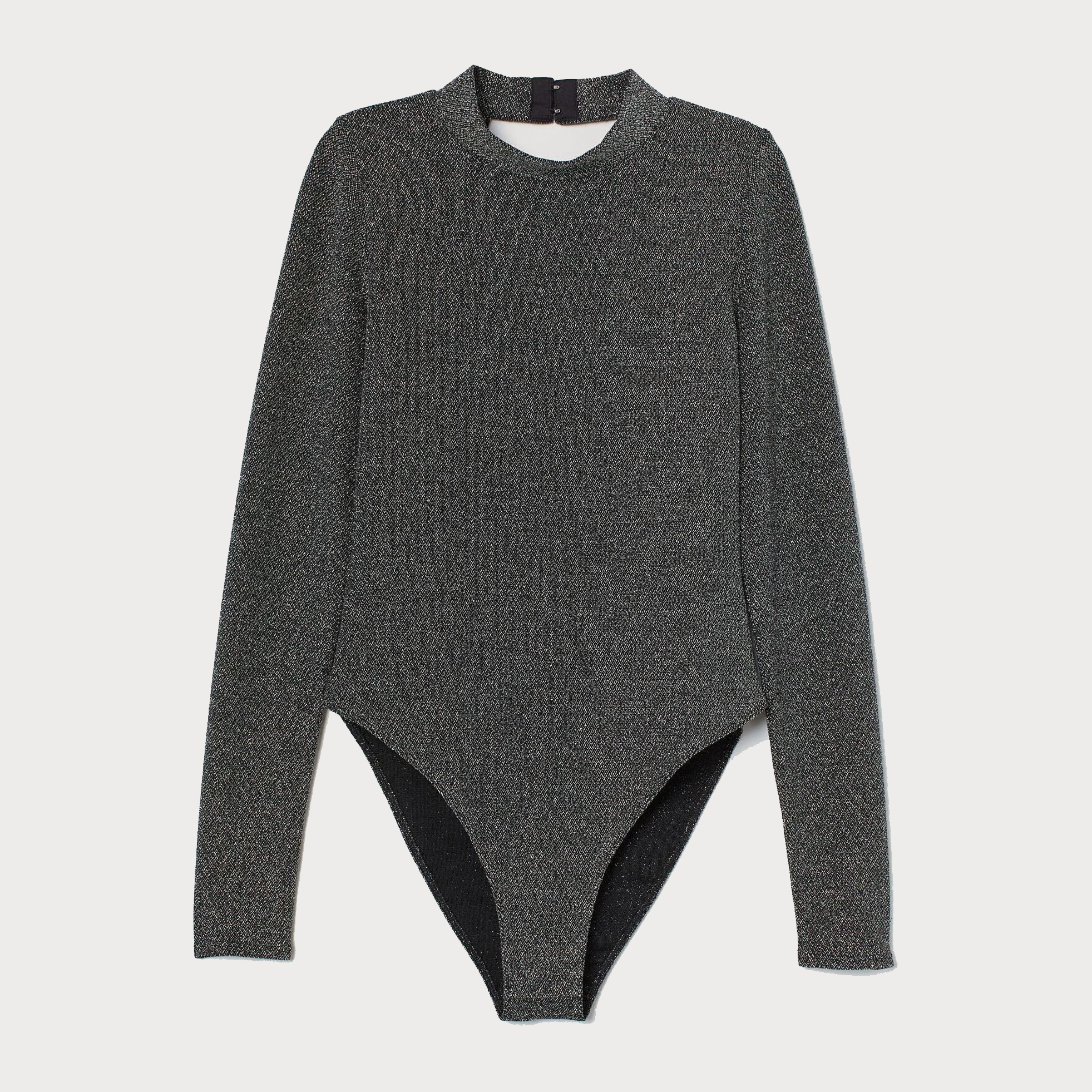 

Боди-блузка H&M 1703-7924900  Серебристая, Боди-блузка H&M 1703-7924900 L Серебристая