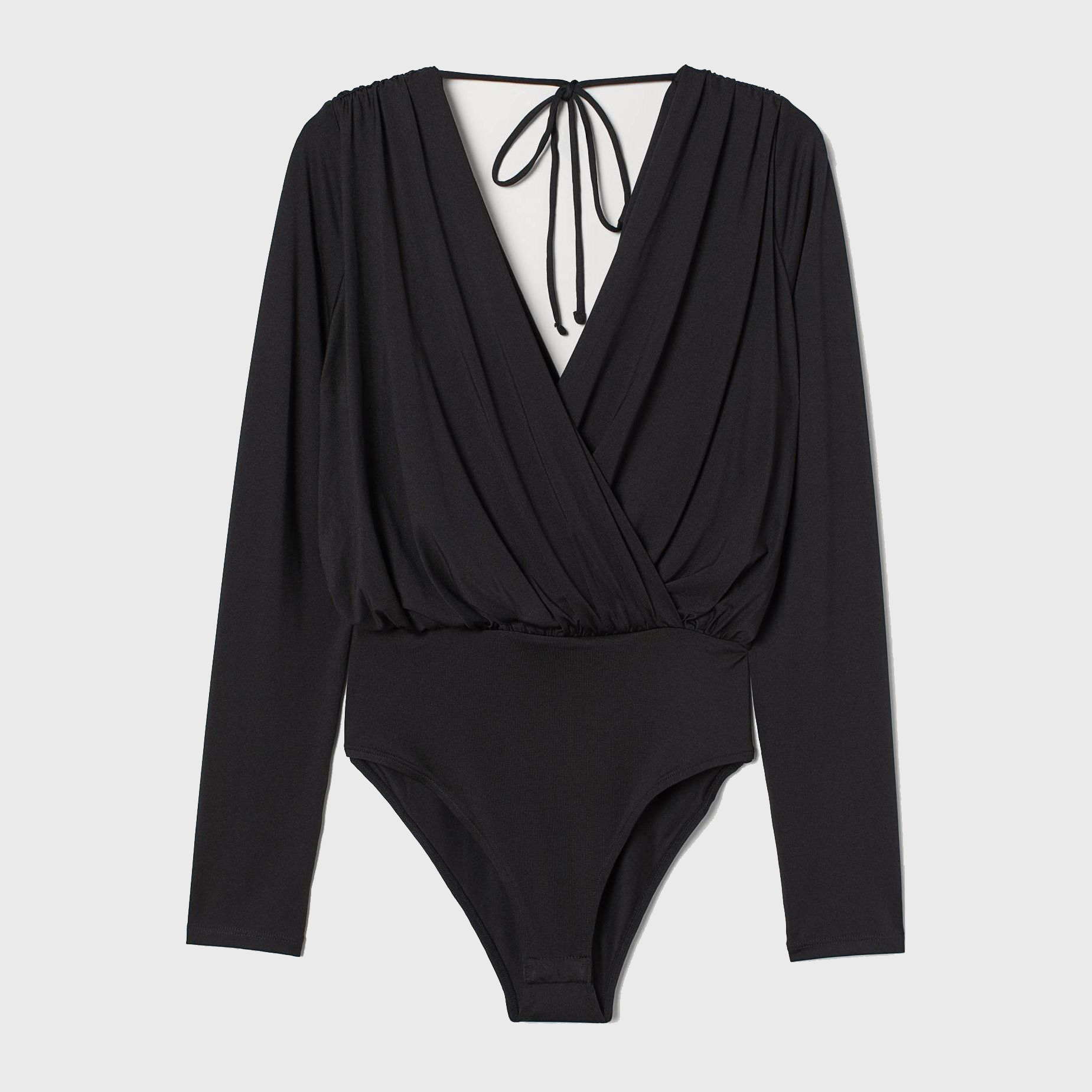 

Боди-блузка H&M 1703-9125481 2XL Черная