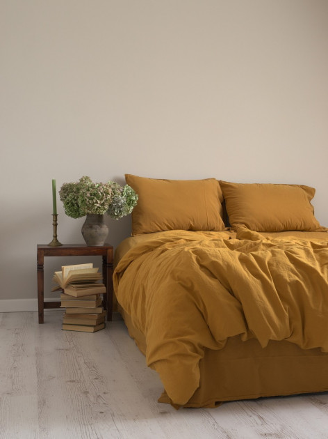 

Комплект постільної білизни 200x220 LIMASSO MUSTARD STANDART 800370 Євро