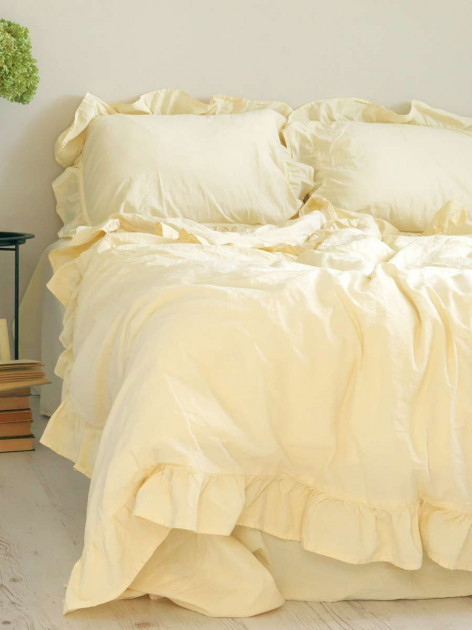 

Комплект постільної білизни 160x220x2 LIMASSO AKDENIZ KREM EXCLUSIVE 800359 Сімейний