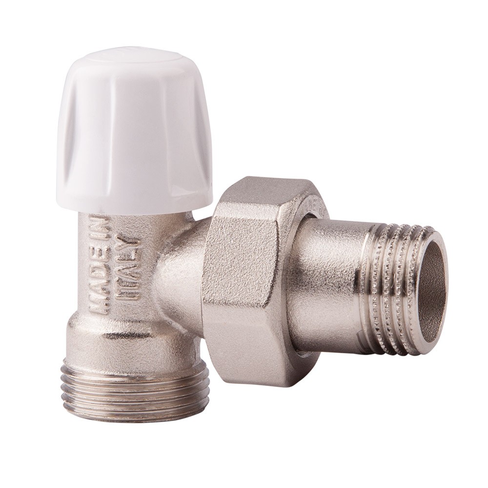 

Кран радиаторный Icma 1/2" угловой под фитинг, без ручки №827