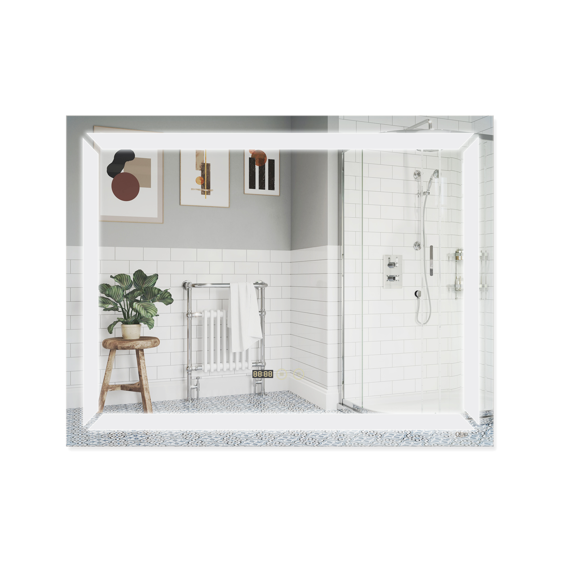 

Зеркало Qtap Mideya с антизапотеванием (DC-F605-1) 900х700 QT2078F6051W