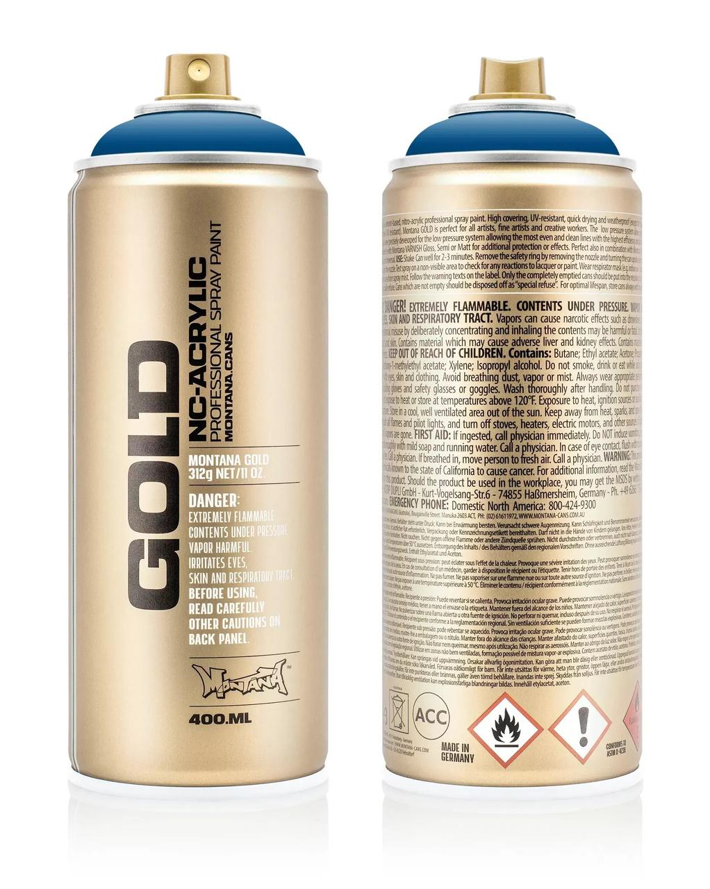 

Краска Montana Gold 5075 Сигнальный синий 400 мл (Signal Blue) (284878)