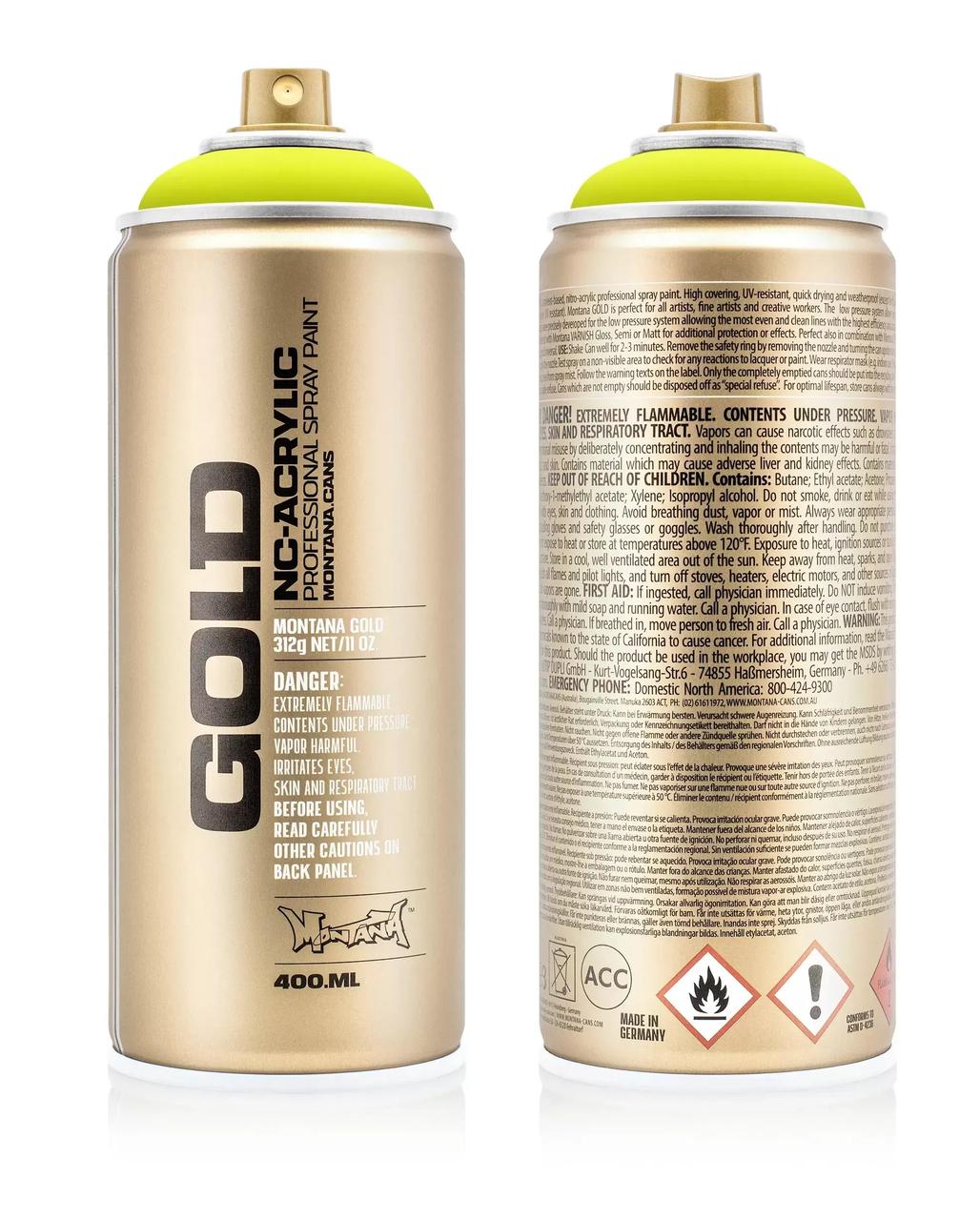 

Краска Montana Gold F1000 Молниеносный желтый 400мл (Flash Yellow) (283819)