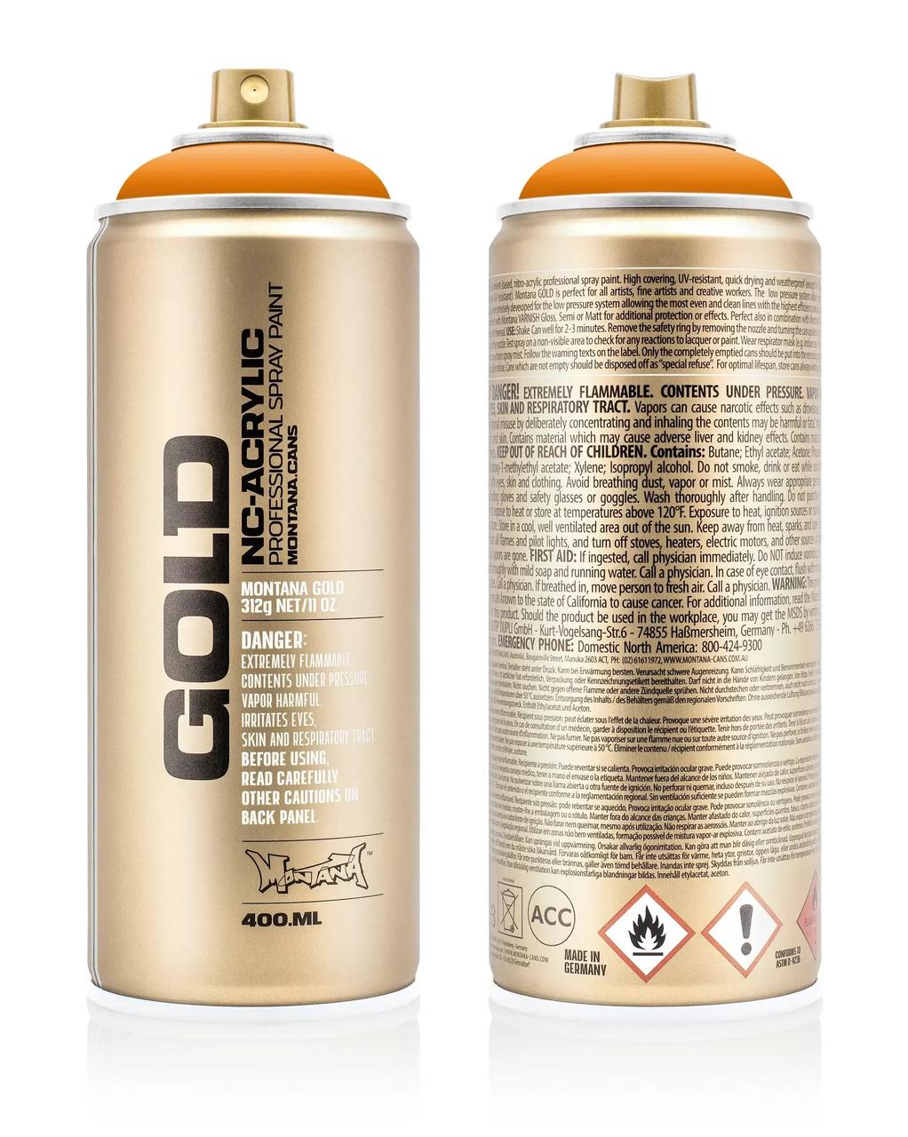 

Краска Montana Gold S2000 Светло-оранжевый шок 400 мл (Orange Light) (285615)