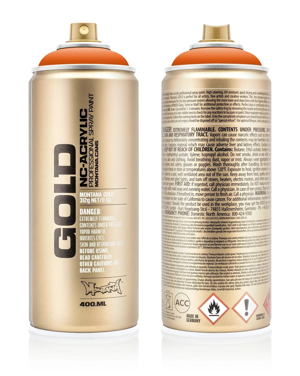 

Краска Montana Gold 2080 Чистый оранжевый 400 мл (Pure Orange) (284281)