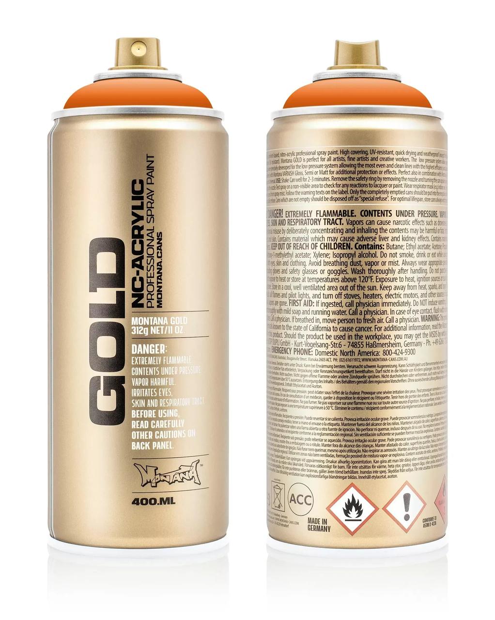 

Краска Montana Gold 2070 Оранжевый 400 мл (Orange) (284274)