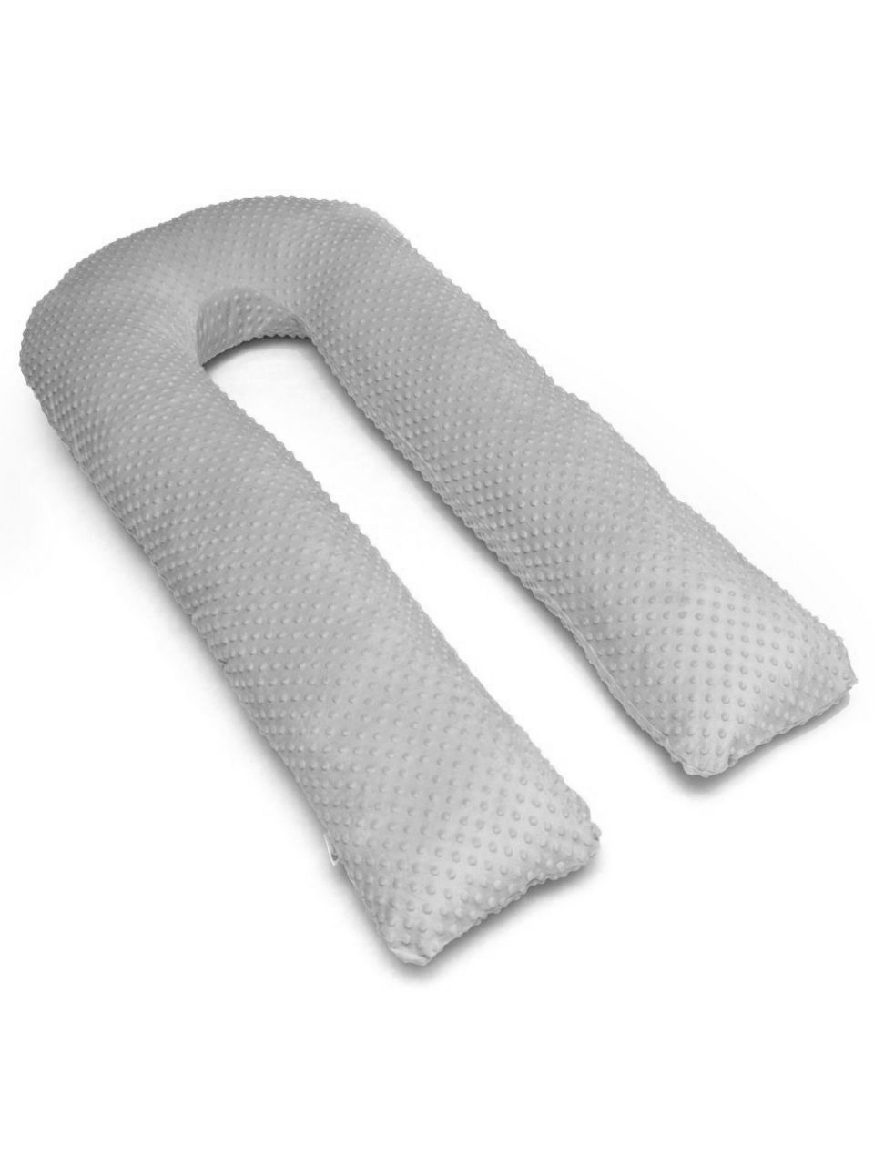 

Подушка для беременных с наволочкой Coolki Минки Плюш Silver XXL 150x75
