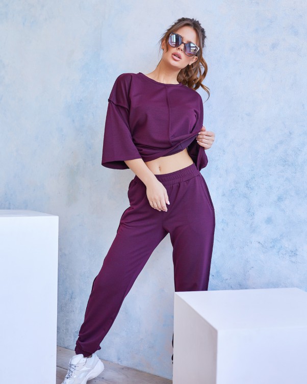 

Спортивный костюм ISSA PLUS 11970  бордовый, Спортивный костюм ISSA PLUS 11970 S бордовый