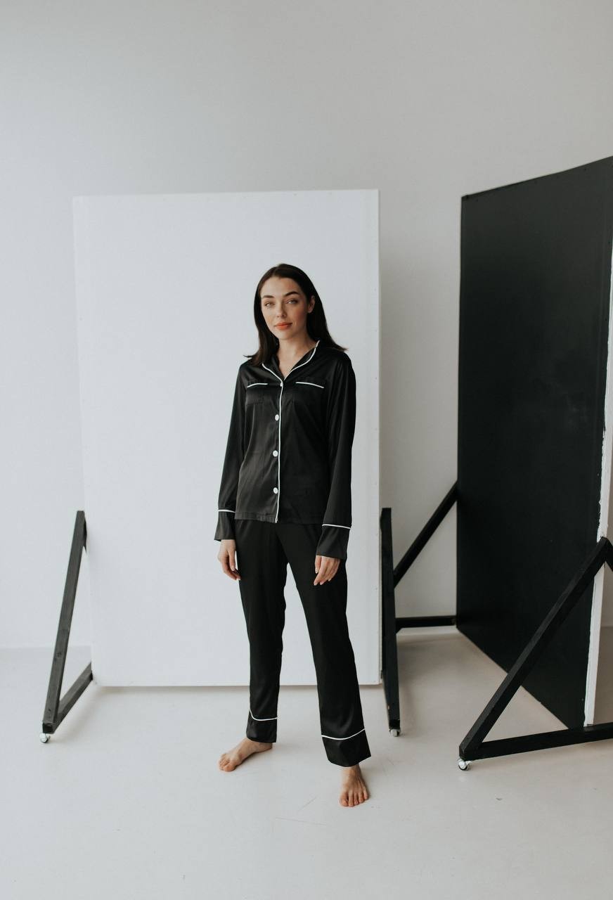 

Пижама Hochu.brand (Рубашка+Штаны) L черная