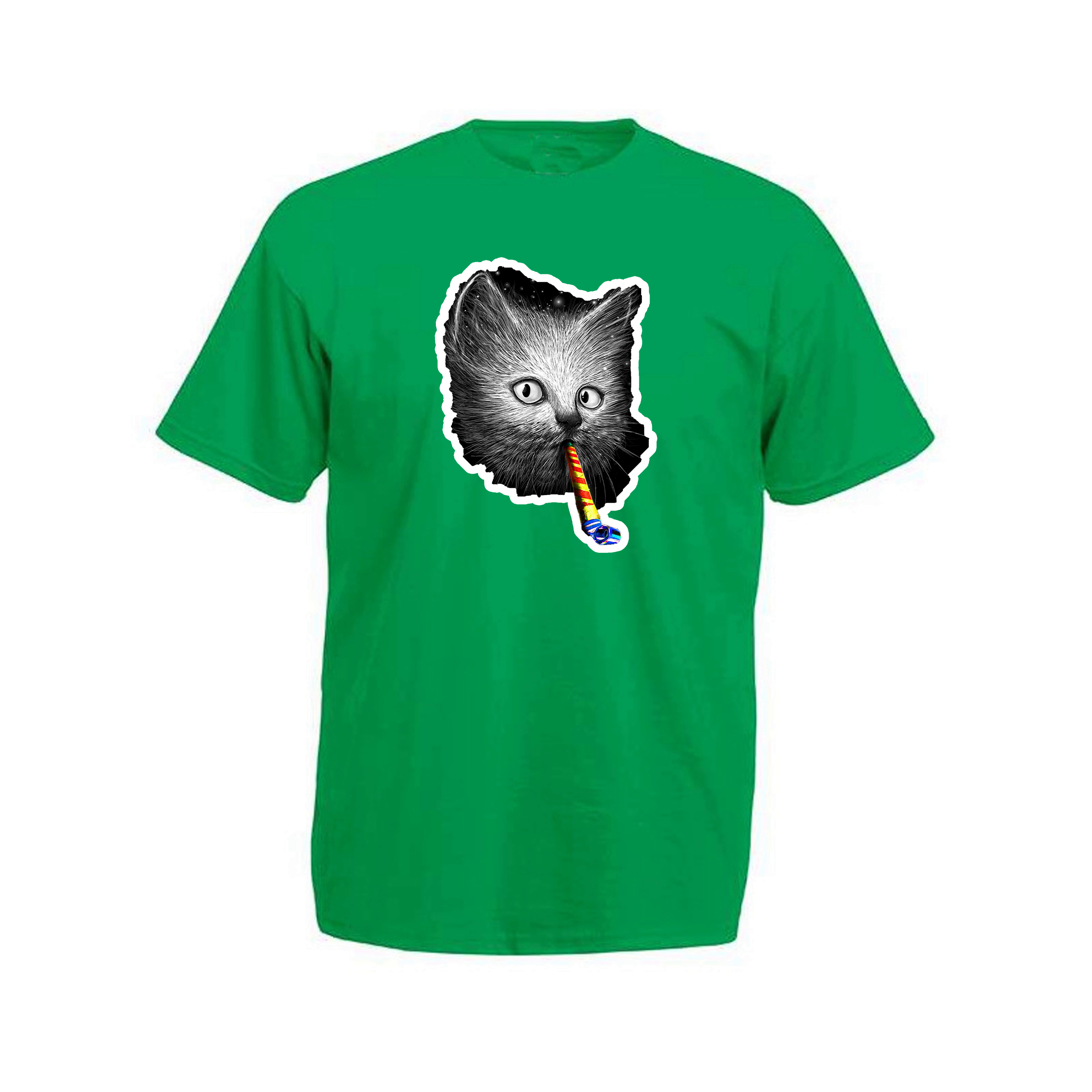 

Футболка мужская ArtSvet Кот (Cat) Зеленый S MFSSAART