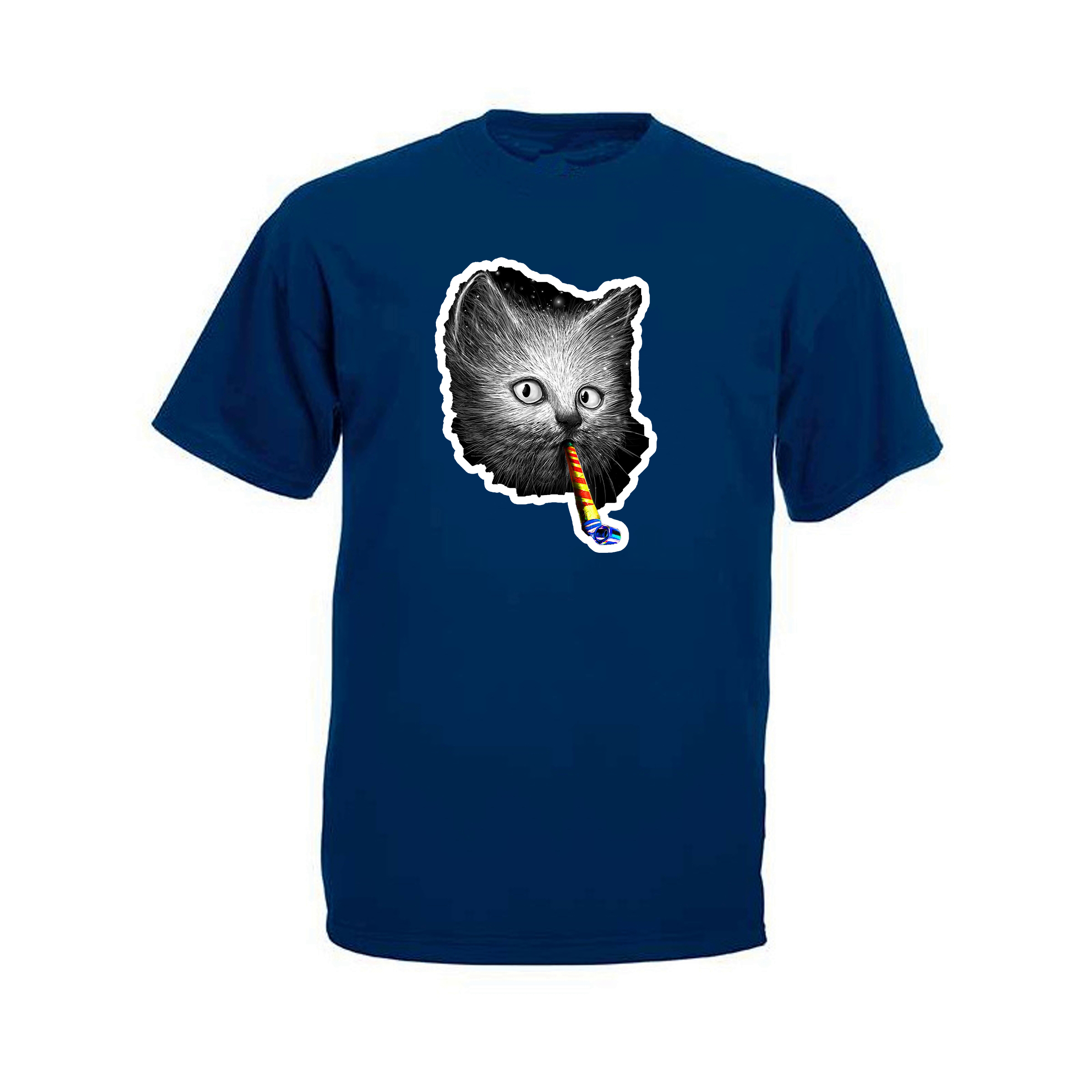 

Футболка мужская ArtSvet Кот (Cat) Синяя S MFSSAART