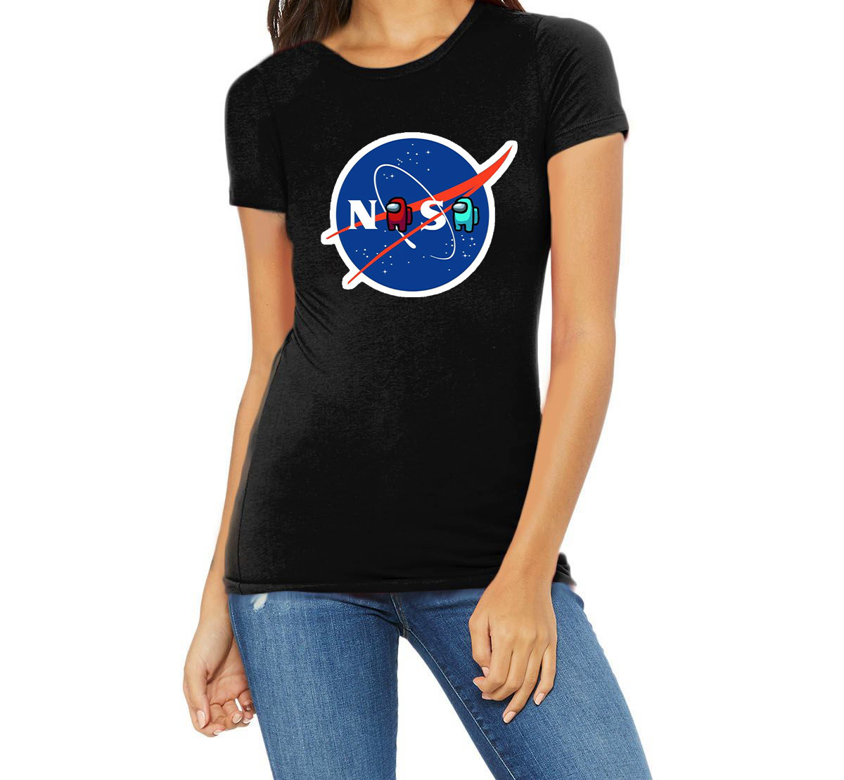 

Футболка для девочки ArtSvet амонг ас наса (Among Us Nasa) Черный 128 рост NDWDNSNSH