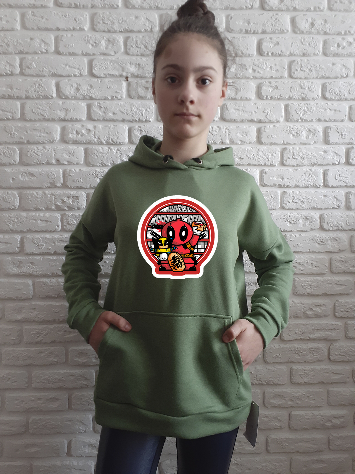 

Худи для девочек ArtSvet Дэдпул Зеленый 164 см NDPTSR