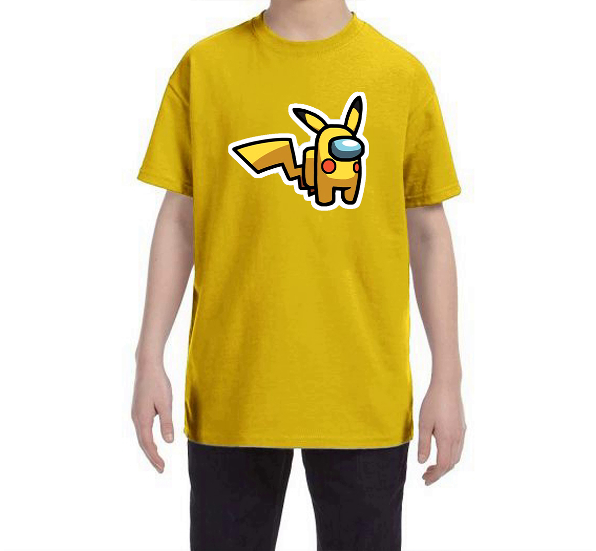 

Футболка для мальчика ArtSvet Among US pikachu (Амонг АС Пикачу) Желтый 116 рост AU1SDFCTZH