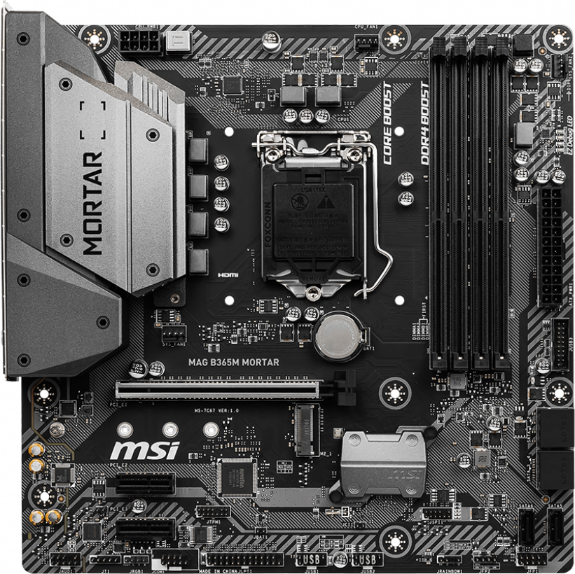

Материнская плата MSI MAG B365M MORTAR (s1151, Intel B365, PCI-Ex16)