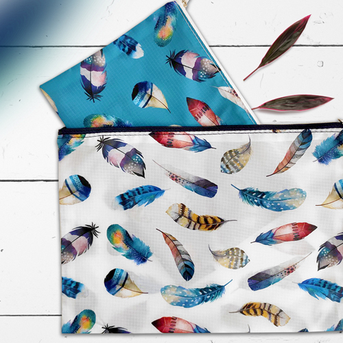 

Косметички Double Presentville Разноцветные перья (2 шт)