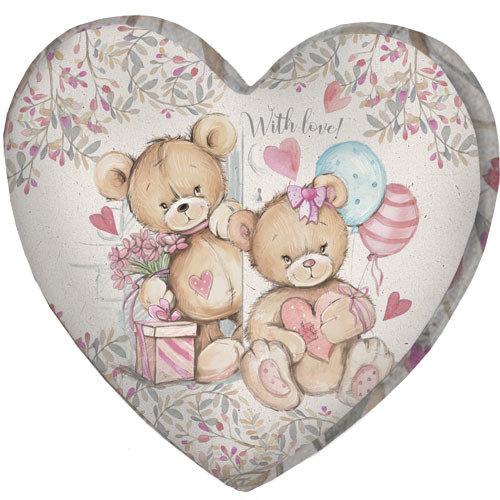 

Подушка сердце 3D Presentville With love! 40х40х7,5 см